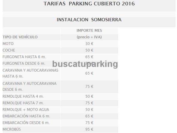 foto del parking Parking cubierto Somosierra (San Sebastián de los Reyes - Madrid)